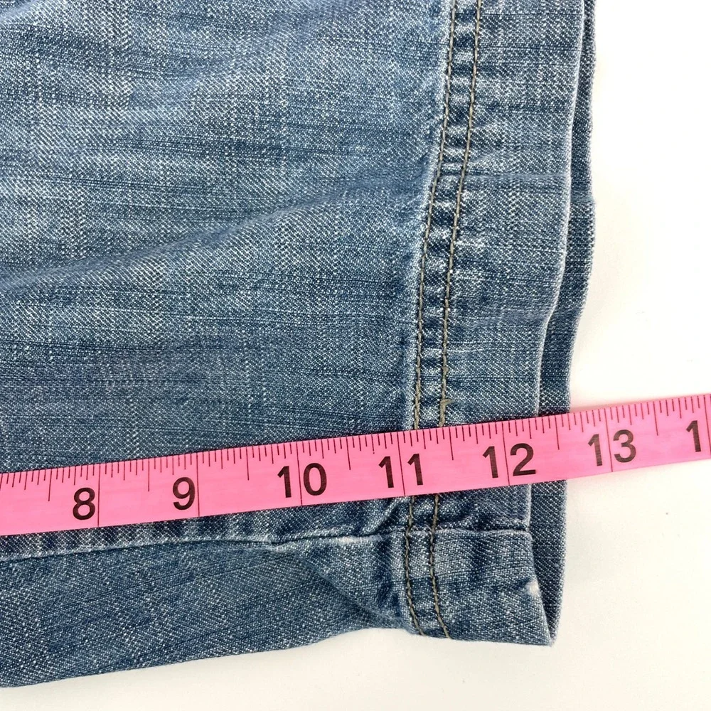 Levis SilverTab Blue Denim Cargo Shorts Mens W36 Baggy Y2K‎ Skate Grunge
